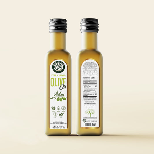 Organic Cold Pressed Levantine Extra Virgin Olive Oil 250 mL (EVOO)